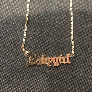 Babygirl Tattoo Necklace